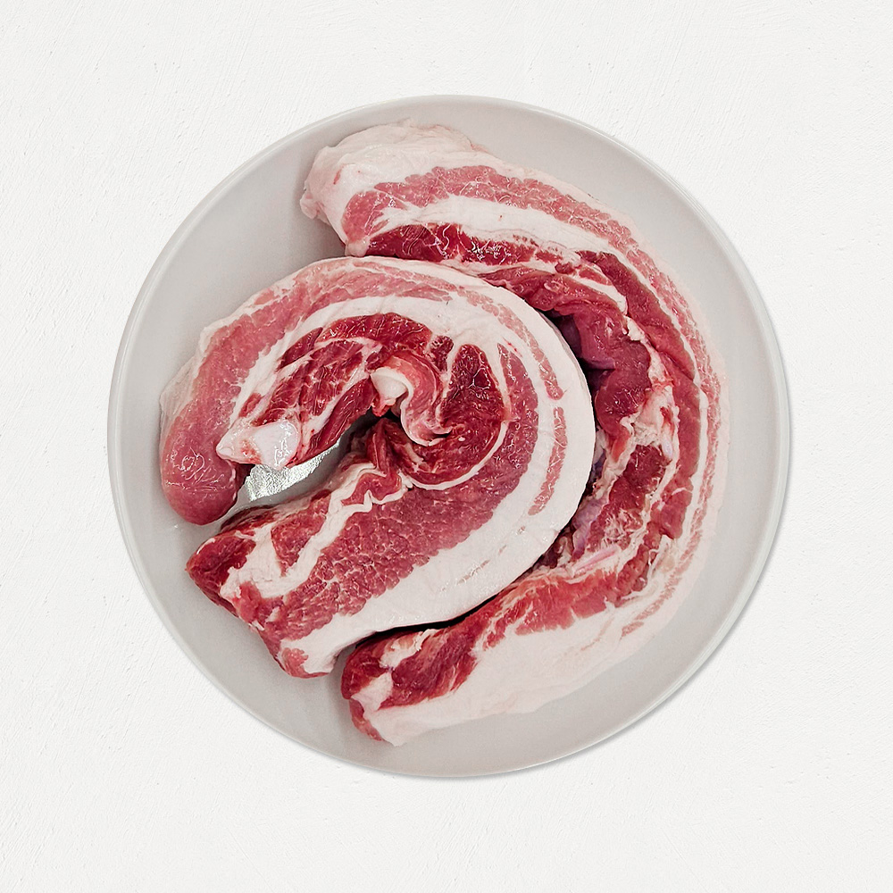 한돈 국내산 프리미엄 생삼겹살 보쌈용 500g